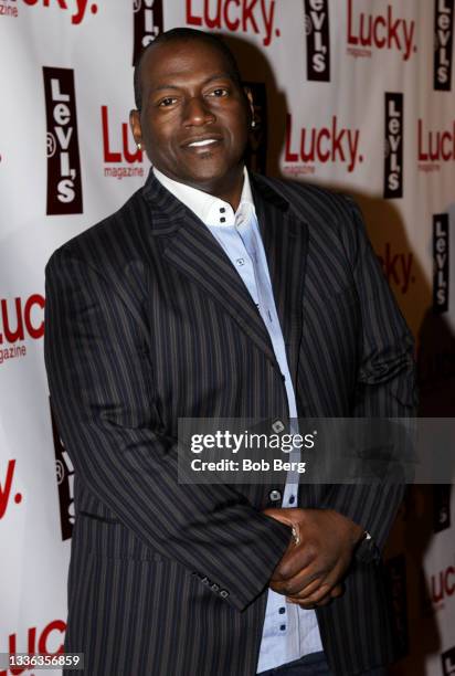 American musician, singer, record producer, entrepreneur, and television personality Randy Jackson poses for a portrait on the red carpet at the...