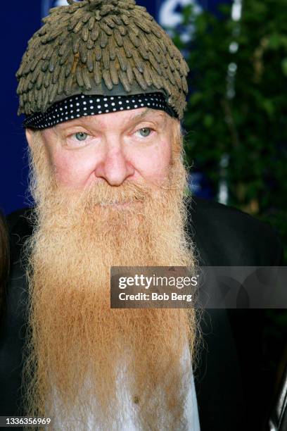 American rock musician Billy Gibbons, of the American rock band ZZ Top, arrives at the GRAMMY Foundation's A Starry Night Benefit held on July 22,...