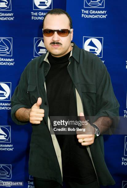 Mexican-American singer-songwriter and actor Pepe Aguilar arrives at the GRAMMY Foundation's A Starry Night Benefit held on July 22, 2006 at Villa...