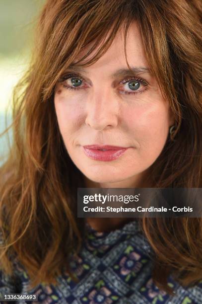 Actress Anne Parillaud attends the 14th Angouleme French-Speaking Film Festival - Day Two on August 25, 2021 in Angouleme, France.