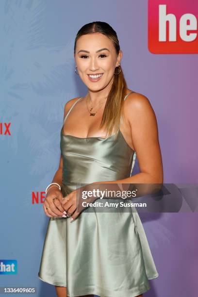 Lauren Riihimaki attends Netflix's premiere of "He's All That" at NeueHouse Los Angeles on August 25, 2021 in Hollywood, California.