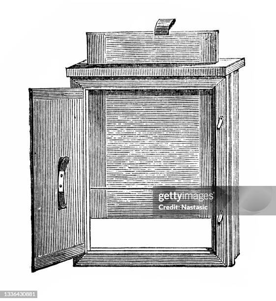 camera cassette, or dark frame - setting up camera stock illustrations