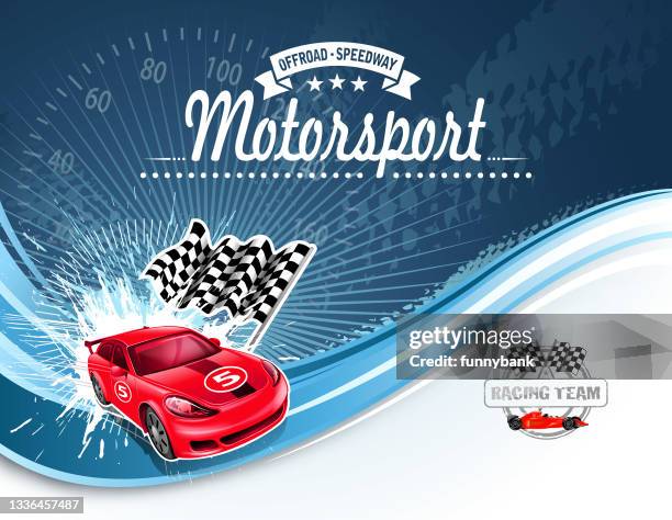 race car wave - car racing stock illustrations