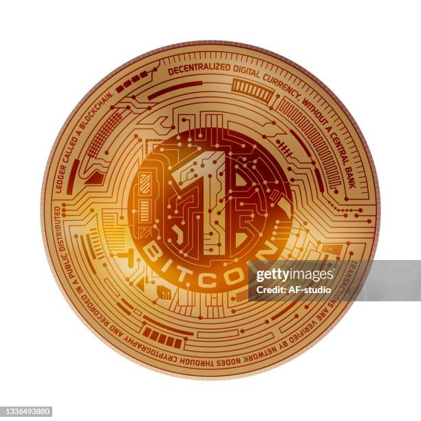 cryptocurrency - technology change stock illustrations
