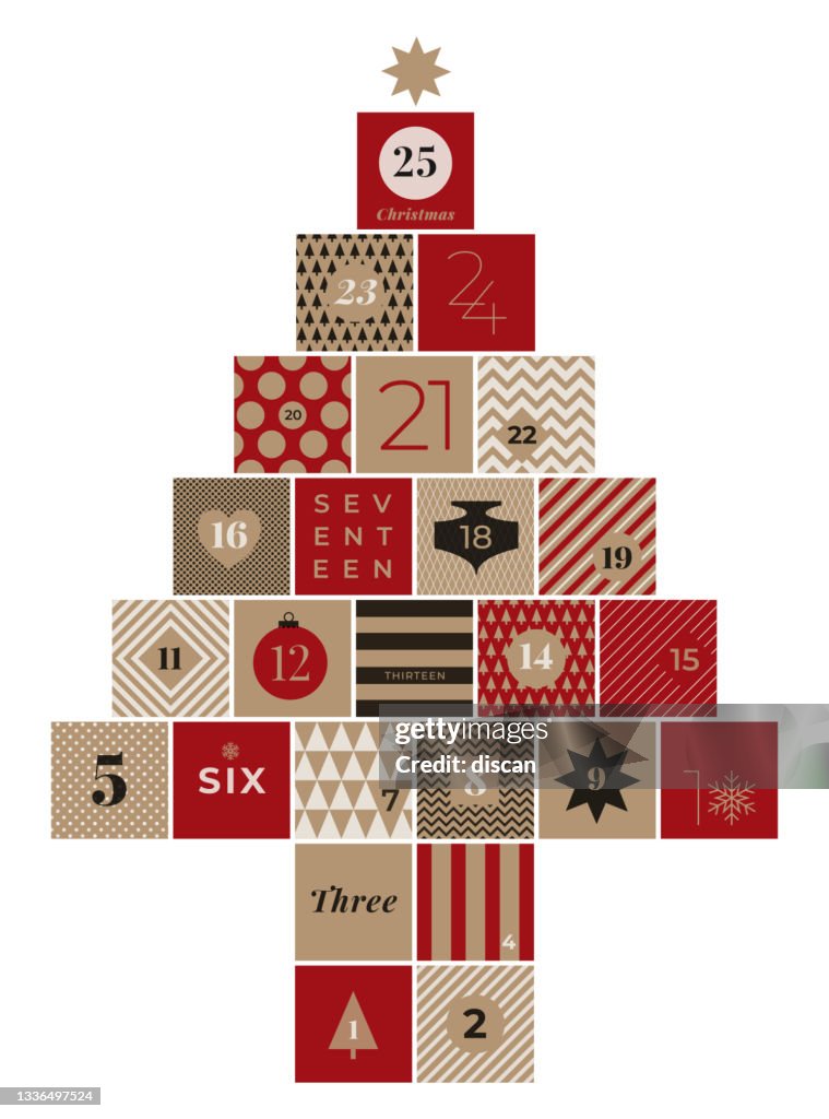 Christmas advent calendar.