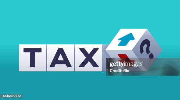 tax increase or decrease financial planning - tax stock illustrations