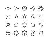 Sun Icons - Classic Line Series