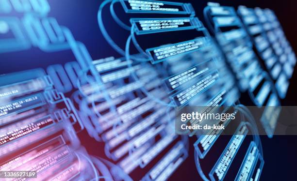 blockchain structure background - synapse stockfoto's en -beelden