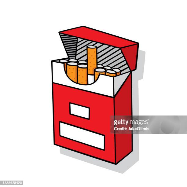 ilustraciones, imágenes clip art, dibujos animados e iconos de stock de cigarrillos doodle 6 - tobacco product