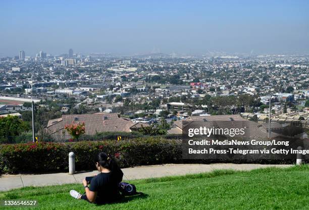 With the massive Northern California fire in play, and two new ones in Southern California, air quality isn"u2019t the best. The view from Hilltop...