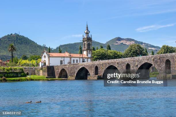 church of santo antónio da torre velha, ponte de lima, portugal - ponte de lima stock pictures, royalty-free photos & images