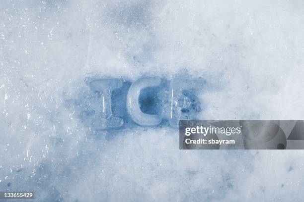 ice - ice alphabet stock pictures, royalty-free photos & images