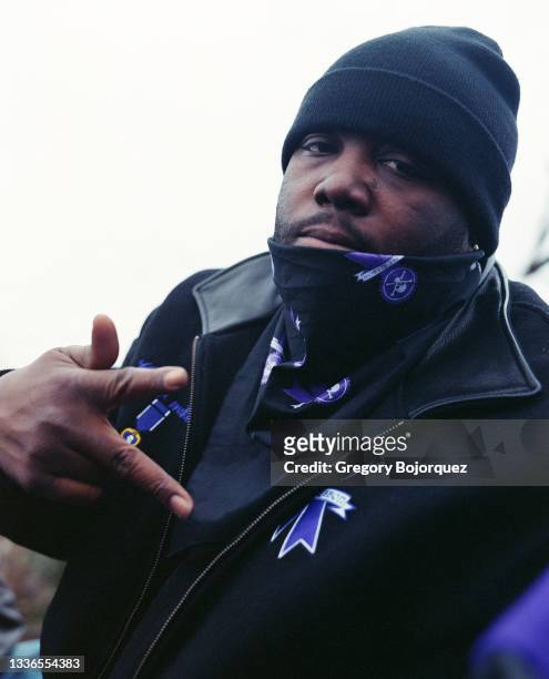 American Rapper, Killer Mike, with the Purple Ribbon All-Stars, on December 19, 2005 in Atlanta, Georgia.