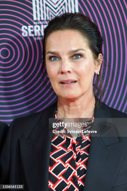 Désirée Nosbusch attends the opening ceremony of Series Mania Festival on August 26, 2021 in Lille, France.