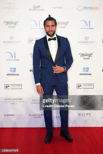 Gianmarco Onestini attends the Global Gift Gala 2021 red carpet at Marbella Arena Auditorium on August 26, 2021 in Marbella, Spain.