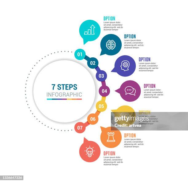 infographic elements - number 8 stock illustrations