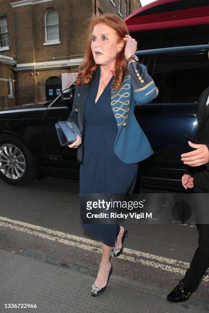 Sarah, Duchess of York seen attending the British LGBT Awards 2021 at The Brewery on August 27, 2021 in London, England.