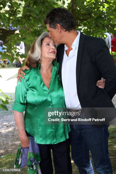Actors Francoise Fabian and Pascal Elbe attend attend the "Rose" movie Photocall during the 14th Angouleme French-Speaking Film Festival - Day Four...