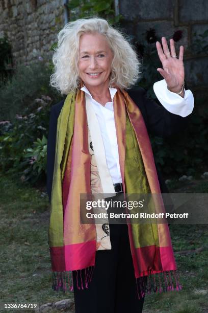 Actress Brigitte Fossey attends "Le chemin du bonheur" movie Photocall during the 14th Angouleme French-Speaking Film Festival - Day Four on August...