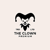 premium clown icon design vector illustration