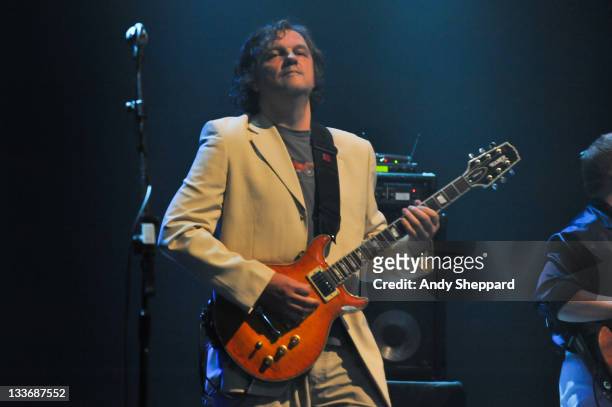 Emir Kusturica performs on stage with The No Smoking Orchestra at Royal Festival Hall during Day 9 of the London Jazz Festival 2011 on November 19,...