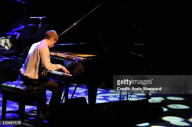 John Escreet performs on stage at Queen Elizabeth Hall during Day 9 of the London Jazz Festival 2011 on November 19, 2011 in London, United Kingdom.