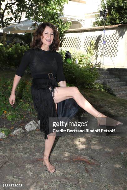 Director Valérie Lemercier attends the "Aline" movie Photocall during the 14th Angouleme French-Speaking Film Festival - Day Five on August 28, 2021...