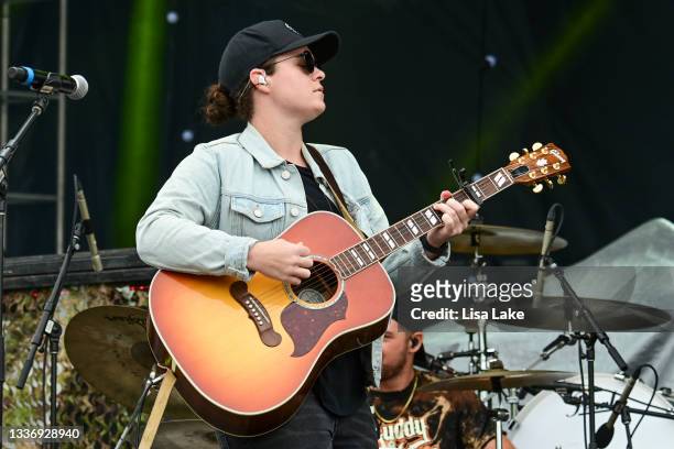 Lily Rose performs on the GMC Sierra Stage during the Citadel Country Spirit USA concert at Ludwig's Corner on August 28, 2021 in Glenmoore,...