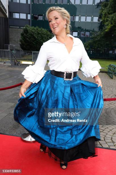Diana Damrau attends the European Culture Award Gala at Bonn Opera House on August 28, 2021 in Bonn, Germany.