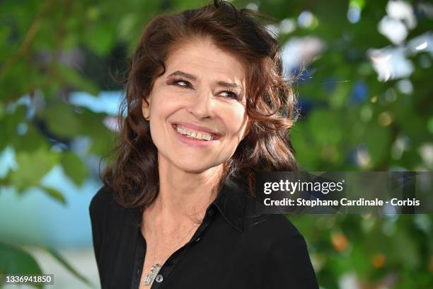 Fanny Ardant attends "Les jeunes amants" Photocall during the 14th Angouleme French-Speaking Film Festival - Day Five on August 28, 2021 in...