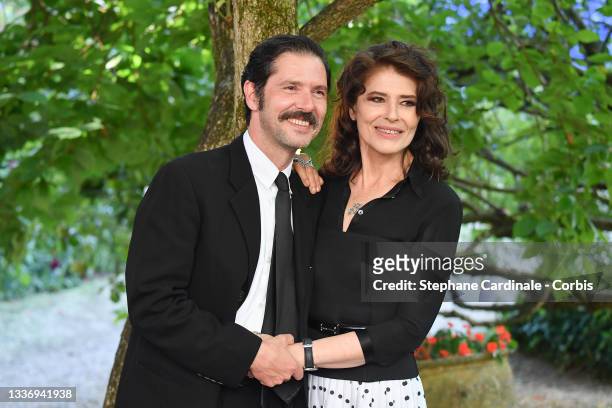 Melvil Poupaud and Fanny Ardant attend "Les jeunes amants" Photocall during the 14th Angouleme French-Speaking Film Festival - Day Five on August 28,...