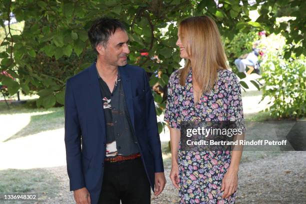 Samuel Benchetrit and his wife Vanessa Paradis attend the "Cette musique ne joue pour personne" movie photocall during the 14th Angouleme...