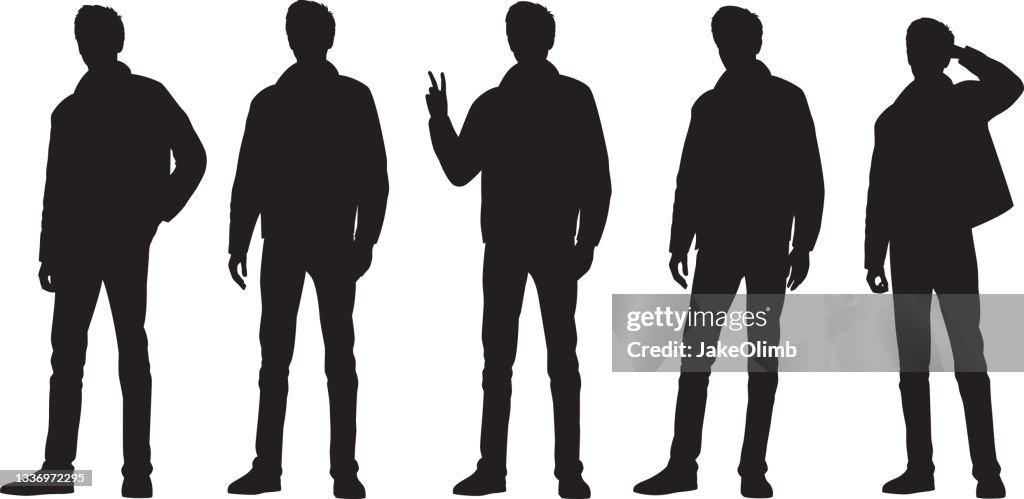 Silhouetten-Set für junge Erwachsene