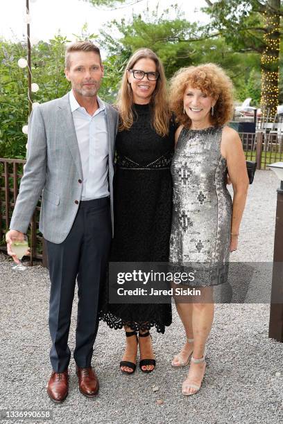 Brian Mcdermott, Amanda Frazer and Julie Ratner attend Ellen Hermanson Foundation Gala Chaired By Jean Shafiroff at Hampton Racquet on August 28,...