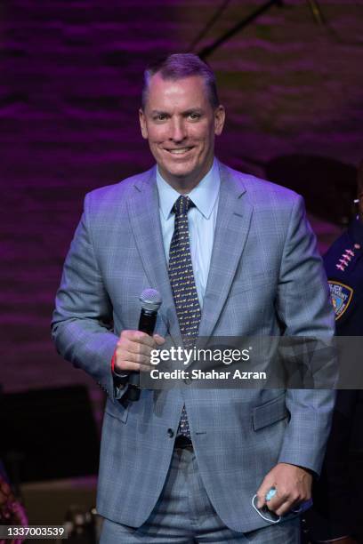 New York City Police Department Commissioner Dermot Shea attends Uptown Saturday Nite at the Apollo Theater on August 28, 2021 in New York City.