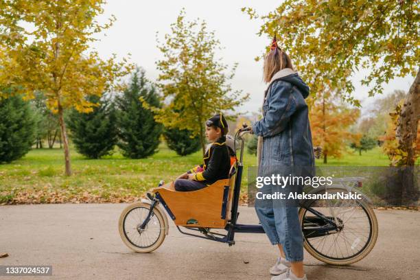 costumed family going to collect candies for the halloween - eye patch stock pictures, royalty-free photos & images