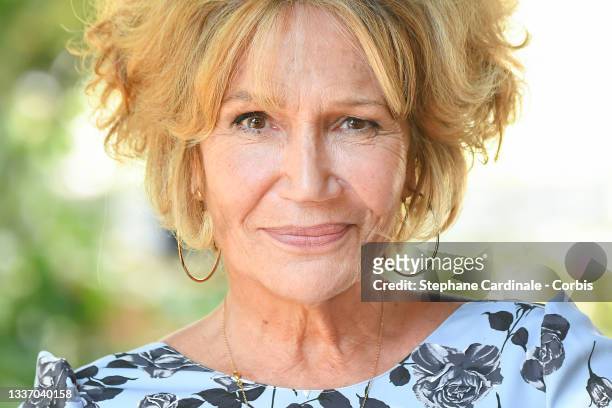 Clémentine Célarié attends "Pierre et Jeanne" Photocal during the 14th Angouleme French-Speaking Film Festival - Day Six on August 29, 2021 in...