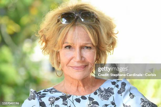 Clémentine Célarié attends "Pierre et Jeanne" Photocal during the 14th Angouleme French-Speaking Film Festival - Day Six on August 29, 2021 in...