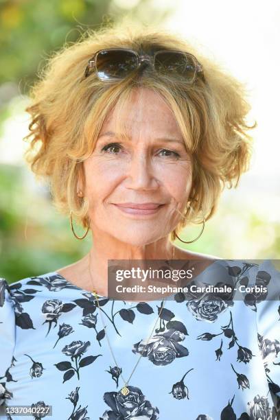 Clémentine Célarié attends "Pierre et Jeanne" Photocal during the 14th Angouleme French-Speaking Film Festival - Day Six on August 29, 2021 in...