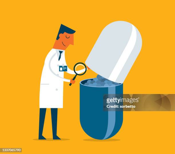 medical check up - prescription drug costs stock illustrations