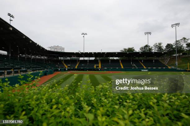 General view of the stadium before the 2021 Little League World Series game between Team Michigan and Team Ohio at Howard J. Lamade Stadium on August...