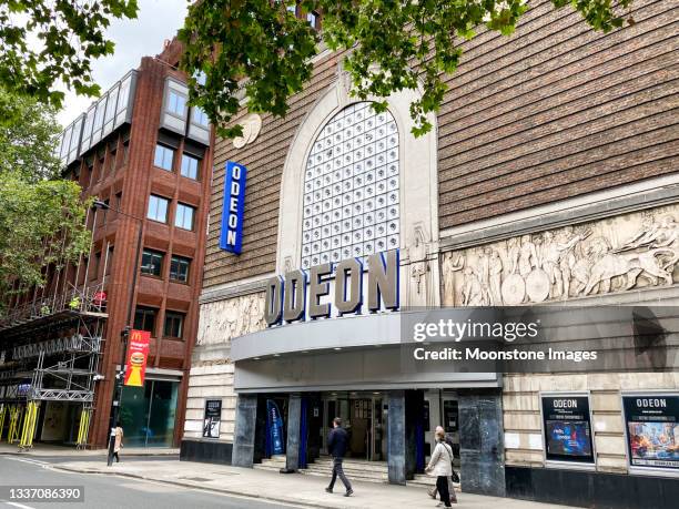 odeon covent garden on shaftesbury avenue, london - odeon stock pictures, royalty-free photos & images