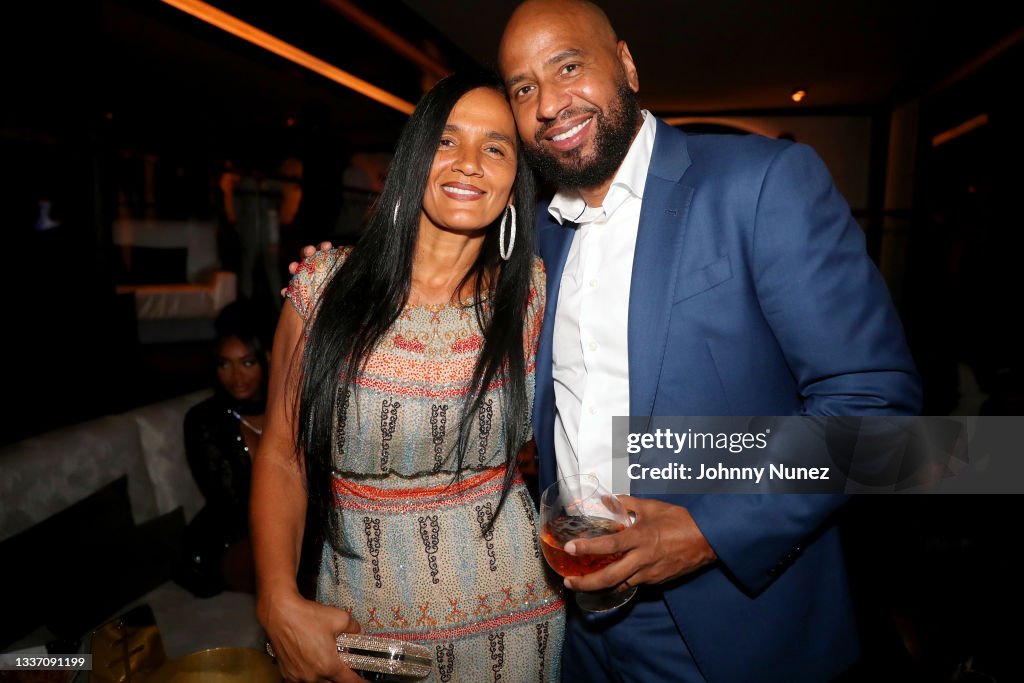 Desiree Perez and Juan 'OG' Perez attend JayZ's 40/40 Club 18th