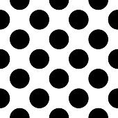 Big Black Spots Seamless Pattern