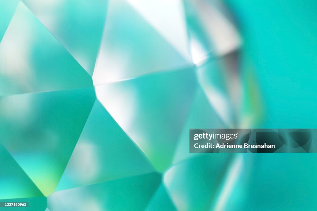 Faceted Crystal in Turquoise