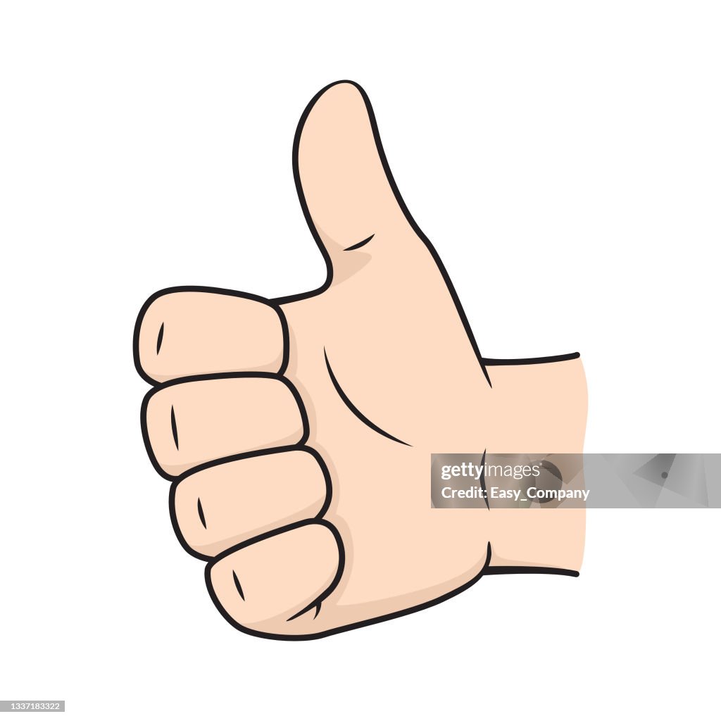 Fingers for teaching early counting in children education Stock Illustration
hands - body parts one men finger thumbs up.