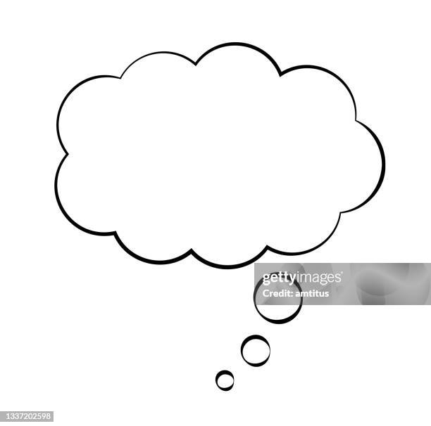 gedanken ballon - blase physikalischer zustand stock-grafiken, -clipart, -cartoons und -symbole