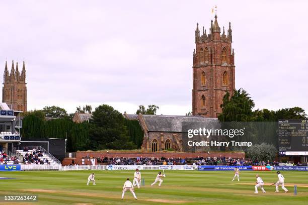 General view of play during Day One of the LV= County Championship match between Somerset and Nottinghamshire at The Cooper Associates County Ground...
