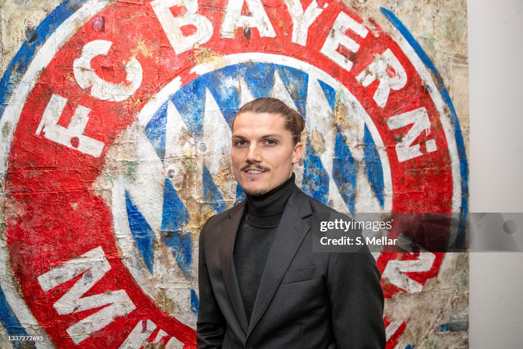 FC Bayern Muenchen Unveils New Signing Marcel Sabitzer