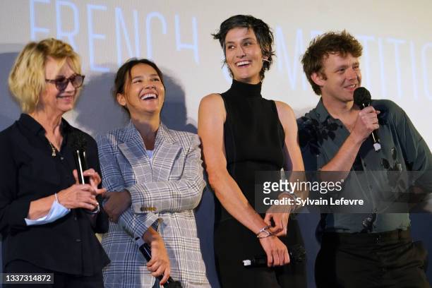 Sylvette Herry aka Miou-Miou, Virginie Ledoyen, Clotilde Hesme, Antoine Reinartz attend the premiere of "Nona et ses filles" during the Series Mania...